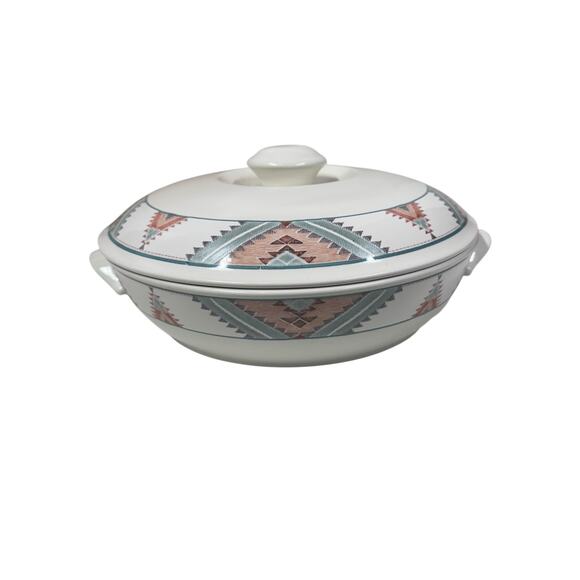 Mikasa Intaglio Santa Fe Round Covered Casserole Dish 1.5 Quart Excellent!‎ - Picture 1 of 11